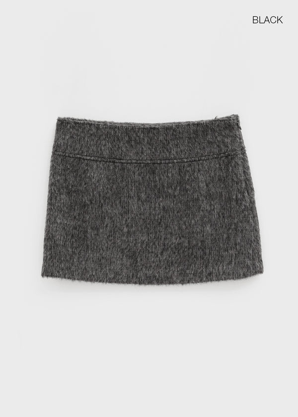 Tomle Low-waist Wool Miniskirt