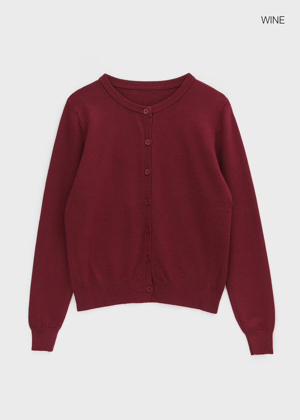 Dayto Round Knit Cardigan