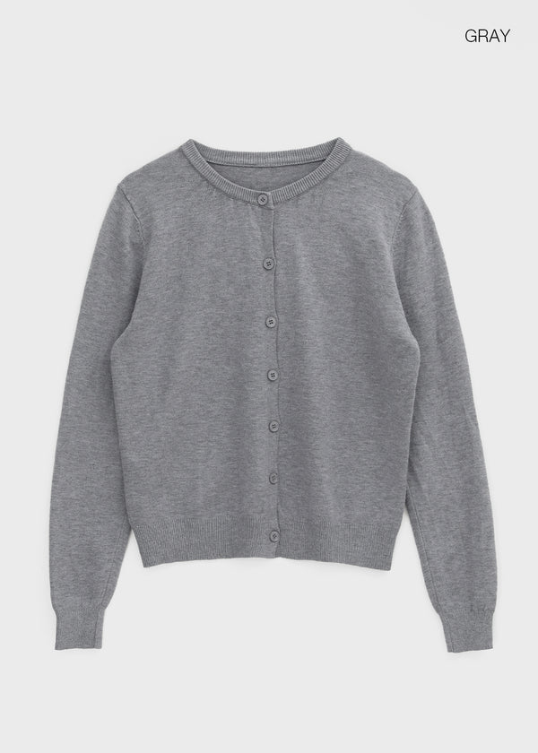 Dayto Round Knit Cardigan