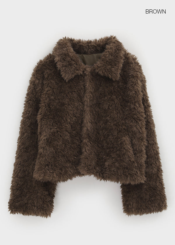 Royche Collar Fur Jacket