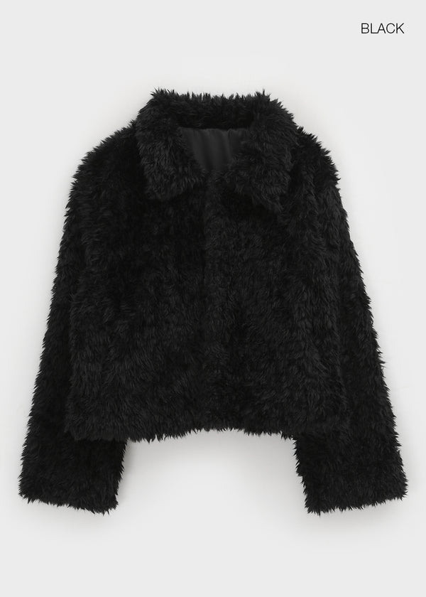 Royche Collar Fur Jacket