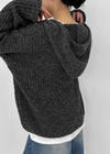 (UNISEX) Dote Cable Knit Hooded Zip-up