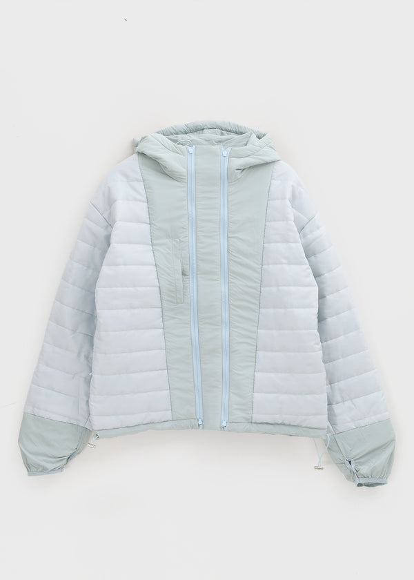 (UNISEX) Carlito Hooded Crop Wellon Padding (4 Oz)