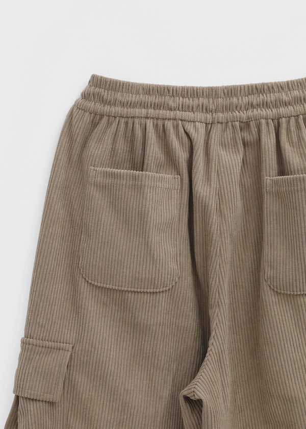 Tetom Corduroy Cargo Banding Pants