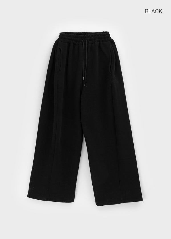 Consoel Double-sided Fleece Wide Banding Pants