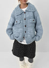 (UNISEX) Mamming Heavy Bocashi Wool Knit Cardigan