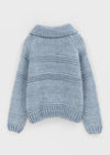 (UNISEX) Mamming Heavy Bocashi Wool Knit Cardigan