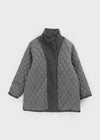 Pudding High Neck Quilted Half Coat (2 Oz)