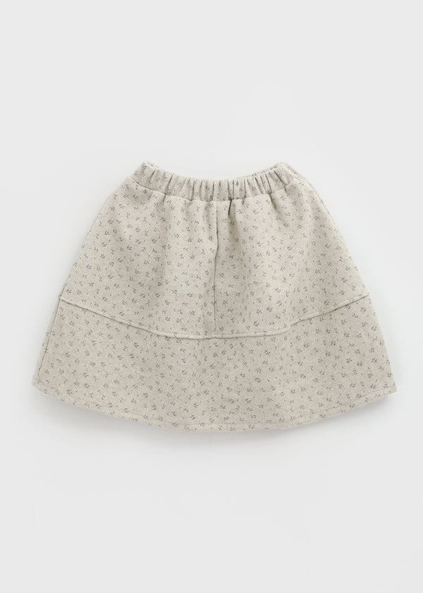 Atel Flower Fleece Banding Midi Skirt