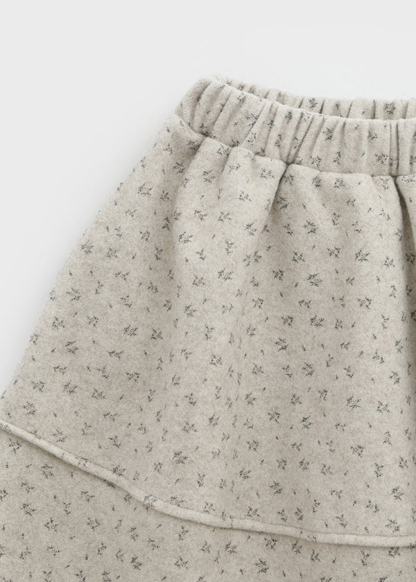 Atel Flower Fleece Banding Midi Skirt