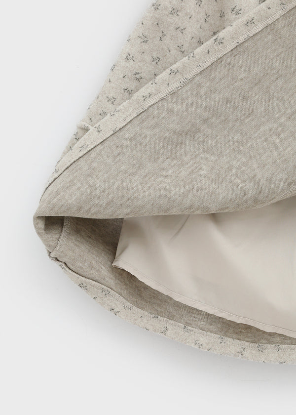 Atel Flower Fleece Banding Midi Skirt