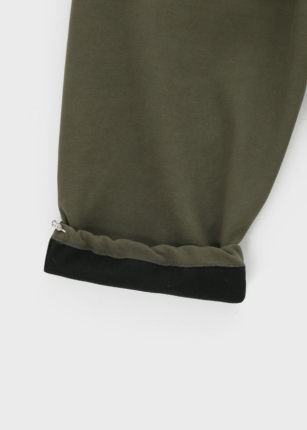 Turning Cut Balloon Wide Fleece Banding Pants