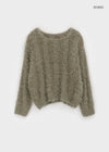 Caroen Boat Neck Boucle Knit