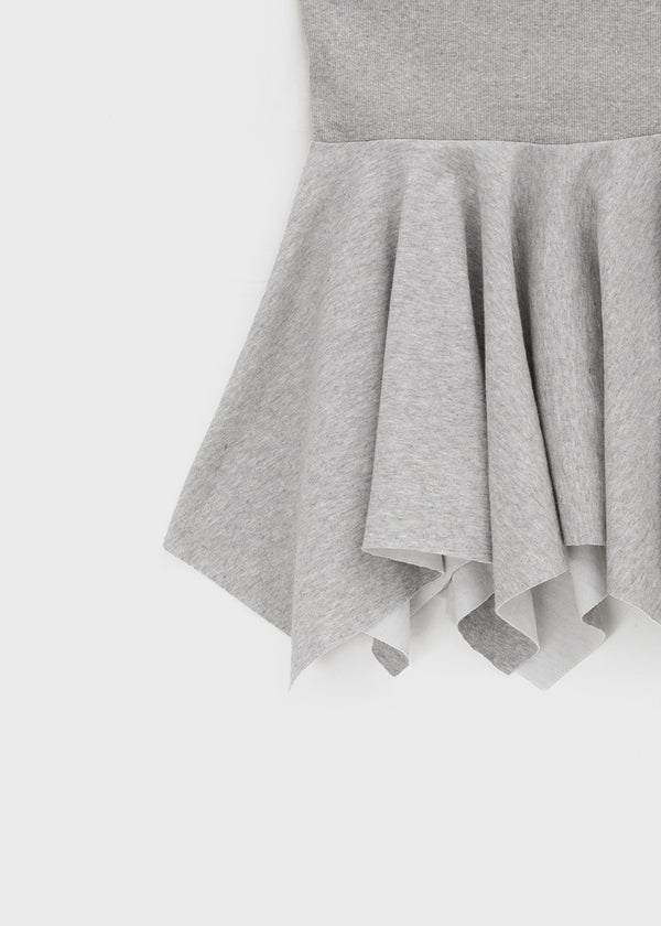 Kyel Snap Button Folding Unbalanced Mini Skirt