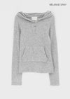 Febul Wool Hooded Long Sleeve T-shirt