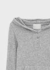 Febul Wool Hooded Long Sleeve T-shirt