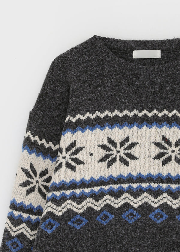 (UNISEX) Yondela Nordic Round Knit