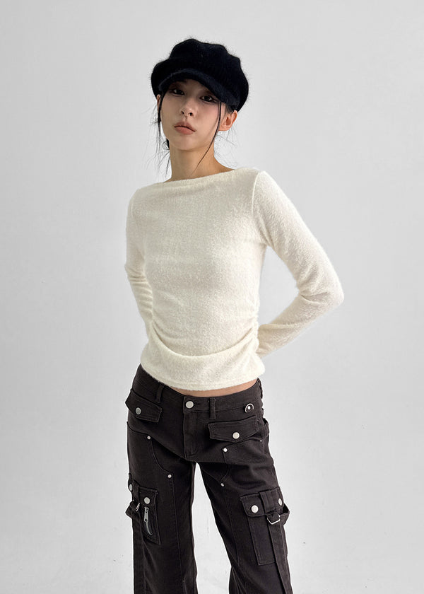 Ronrom Low-waist Wide Bootcut Cargo Pants