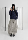 (UNISEX) Mitcho Curved Balloon Back Banding Cargo Pants