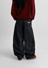 Redon Non-fade Balloon Denim Pants