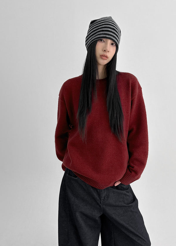 (UNISEX) Mohavi Round Wool Knit