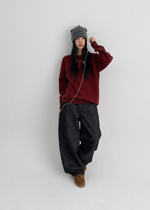 (UNISEX) Mohavi Round Wool Knit