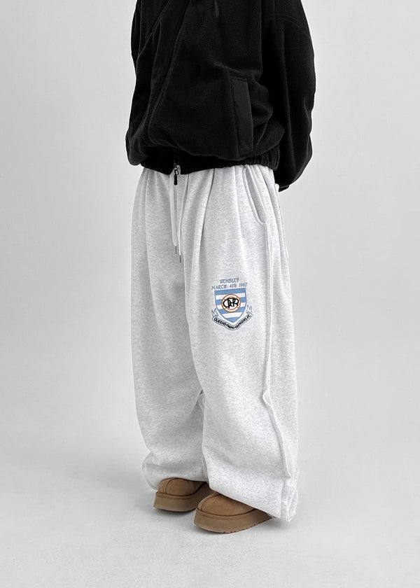 (UNISEX) Serban Sheepskin Embroidered Two-way Banding Pants