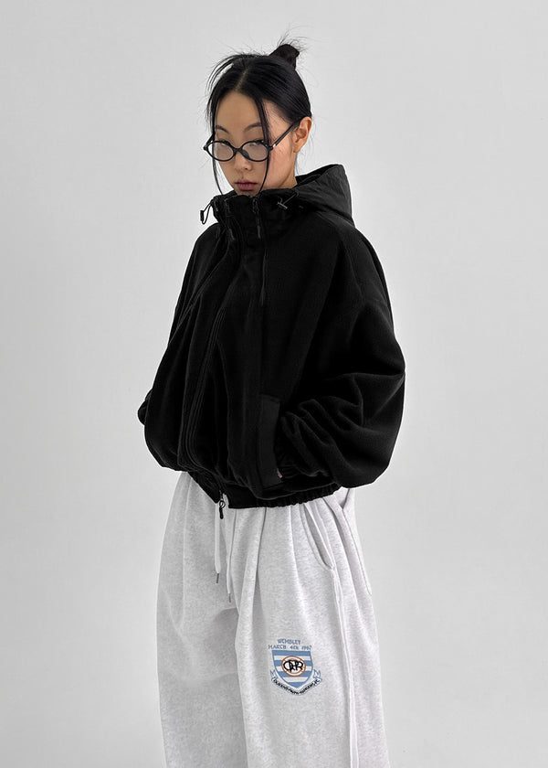 Tottle Two-way Fleece Hooded Zip-Up