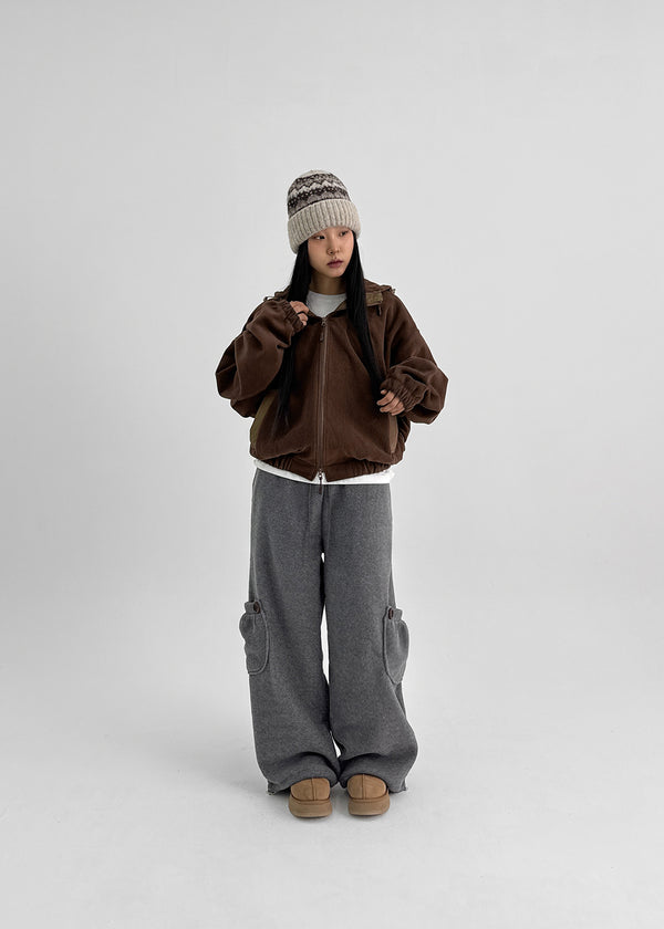 Tottle Two-way Fleece Hooded Zip-Up