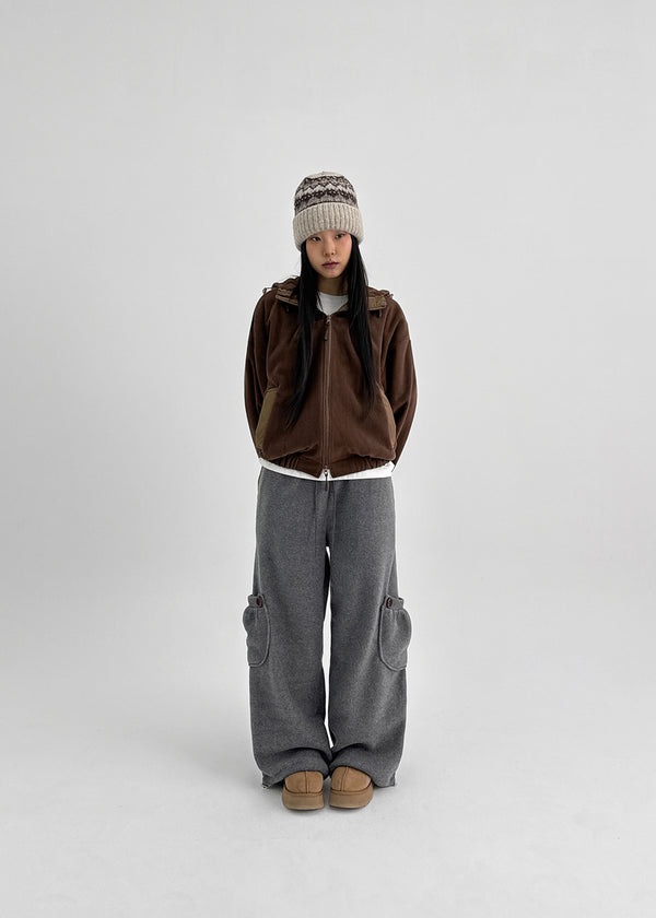 Cholit Pocket Fleece Two-way Banding Pants
