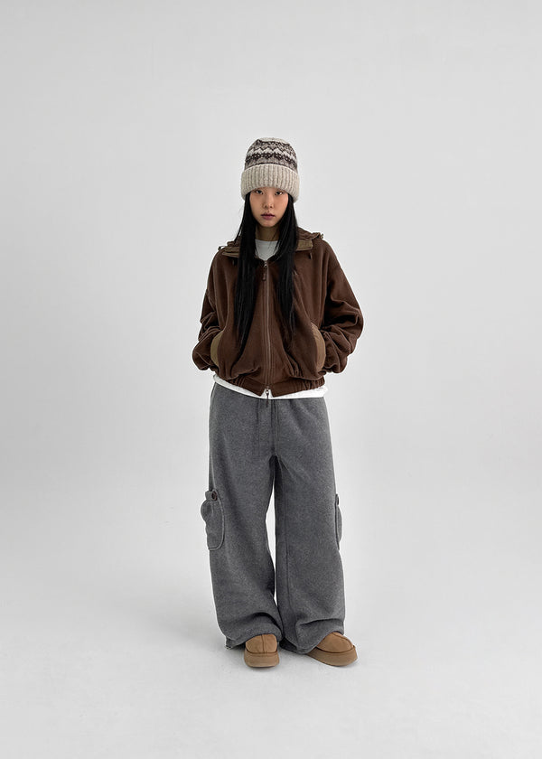 Tottle Two-way Fleece Hooded Zip-Up