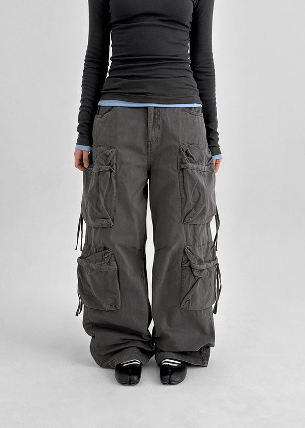 (UNISEX) Tuline Multi-pocket Cargo Cotton Pants