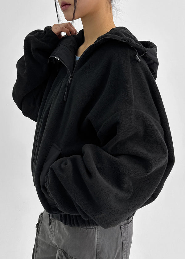 Tottle Two-way Fleece Hooded Zip-Up