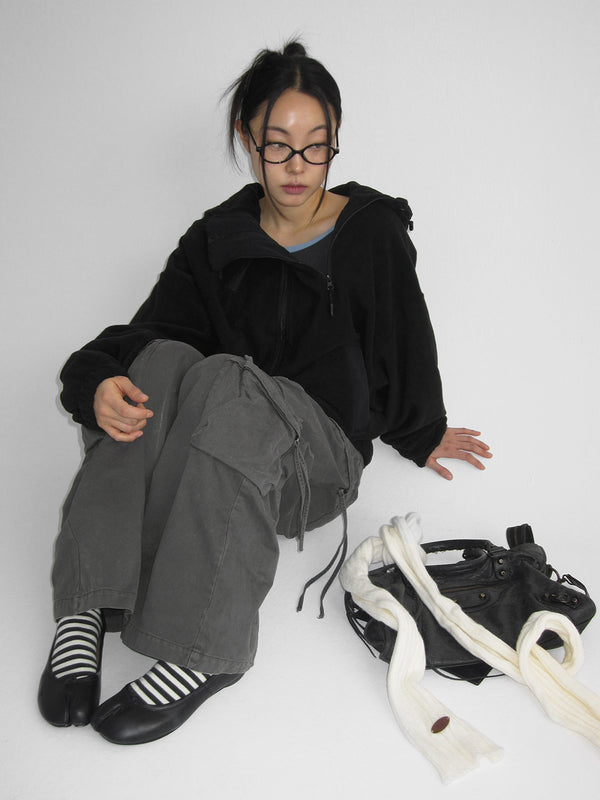 Tottle Two-way Fleece Hooded Zip-Up