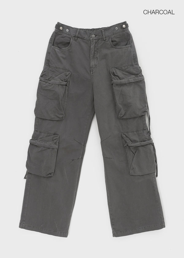 (UNISEX) Tuline Multi-pocket Cargo Cotton Pants