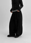 Shaver Pintuck Balloon Cotton Banding Pants