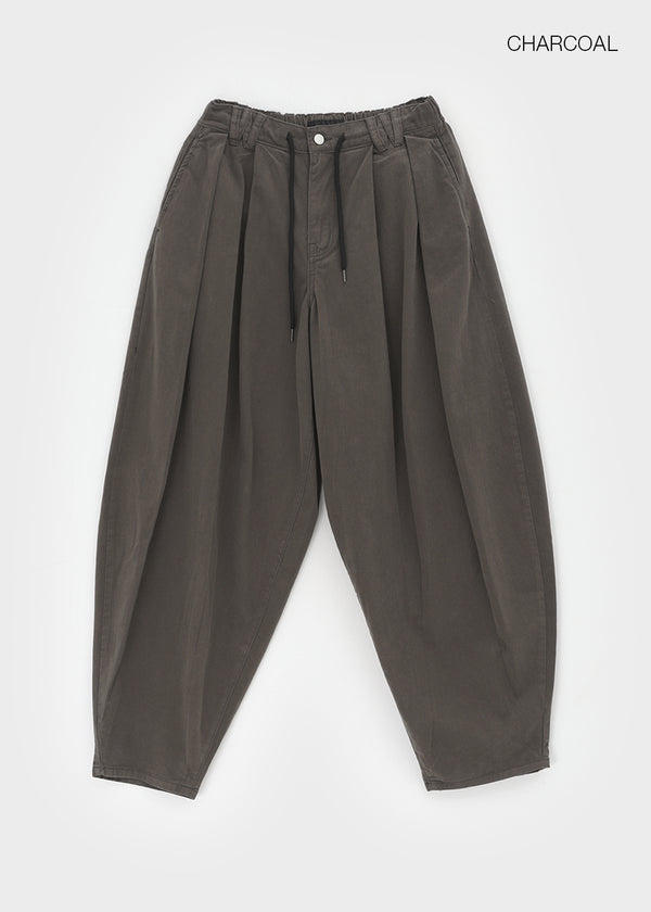 Shaver Pintuck Balloon Cotton Banding Pants