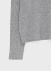 T-ville Wide U-neck Wool Knit Long Sleeve T-shirt