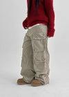 (UNISEX) Tuline Multi-pocket Cargo Cotton Pants