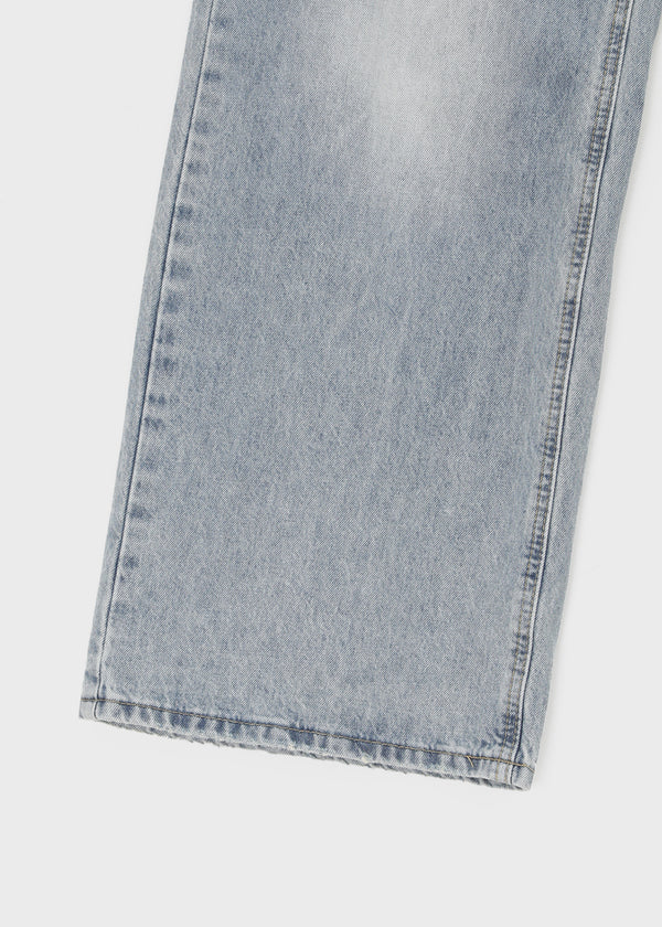 (UNISEX) Pilar Washing Wide Denim Pants