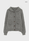 Recom Snow Pocket Collar Knit Cardigan