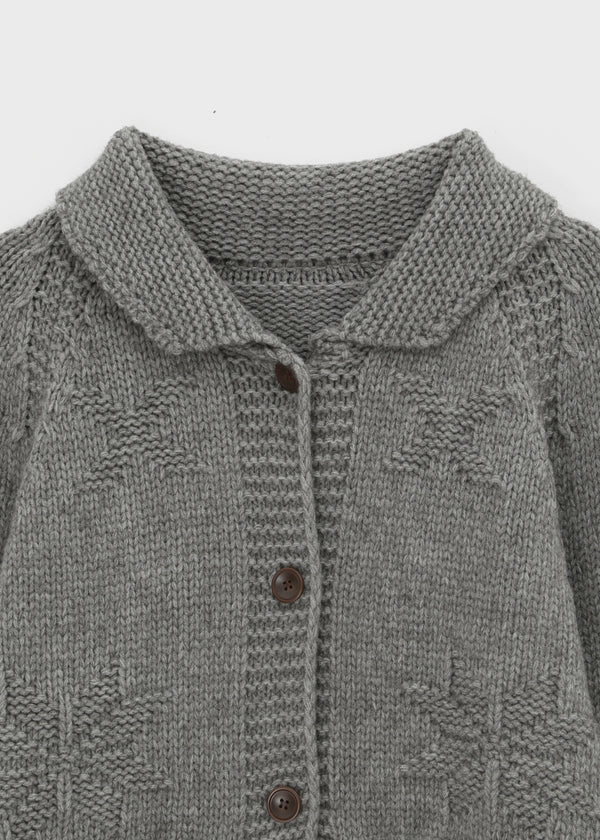 Recom Snow Pocket Collar Knit Cardigan