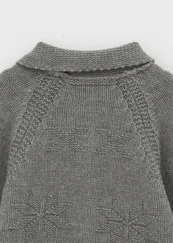 Recom Snow Pocket Collar Knit Cardigan