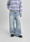 (UNISEX) Pilar Washing Wide Denim Pants
