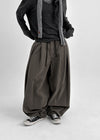 Shaver Pintuck Balloon Cotton Banding Pants