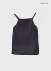 Pube Fleece Striped Sleeveless