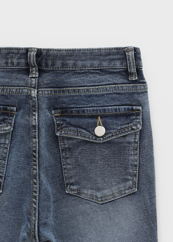 Latina Back Pocket Bootcut Denim Pants
