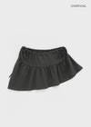 Hartin Unbalanced Shirring Mini Skirt