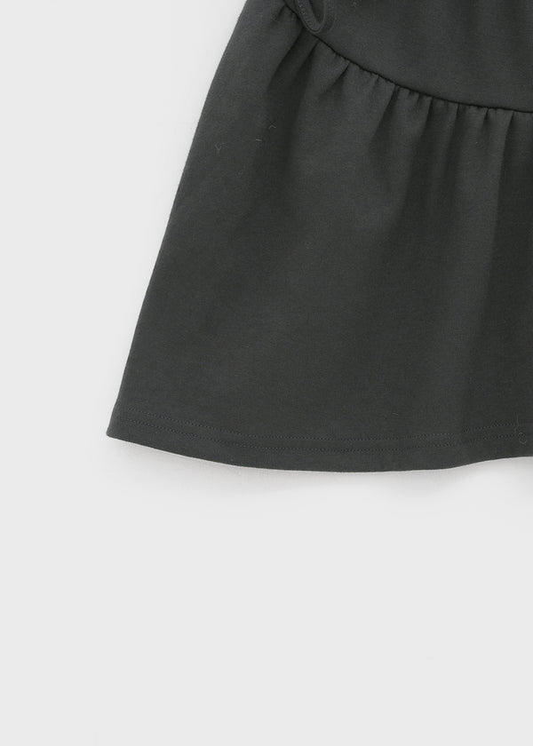 Hartin Unbalanced Shirring Mini Skirt