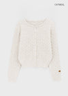 Poilot Cable Wool Knit Cardigan